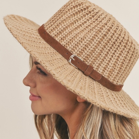 Cute!! Cute!! Oversized Knit Fedoras - Picture 4 of 7